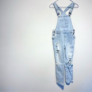 🛍️4 for 20$ / Sabotage Light Blue Distressed Denim Overalls / 10